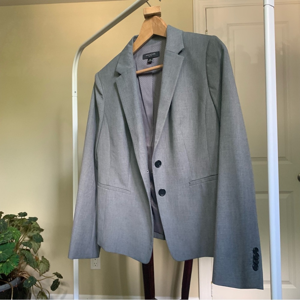 Ann Taylor Gray Blazer